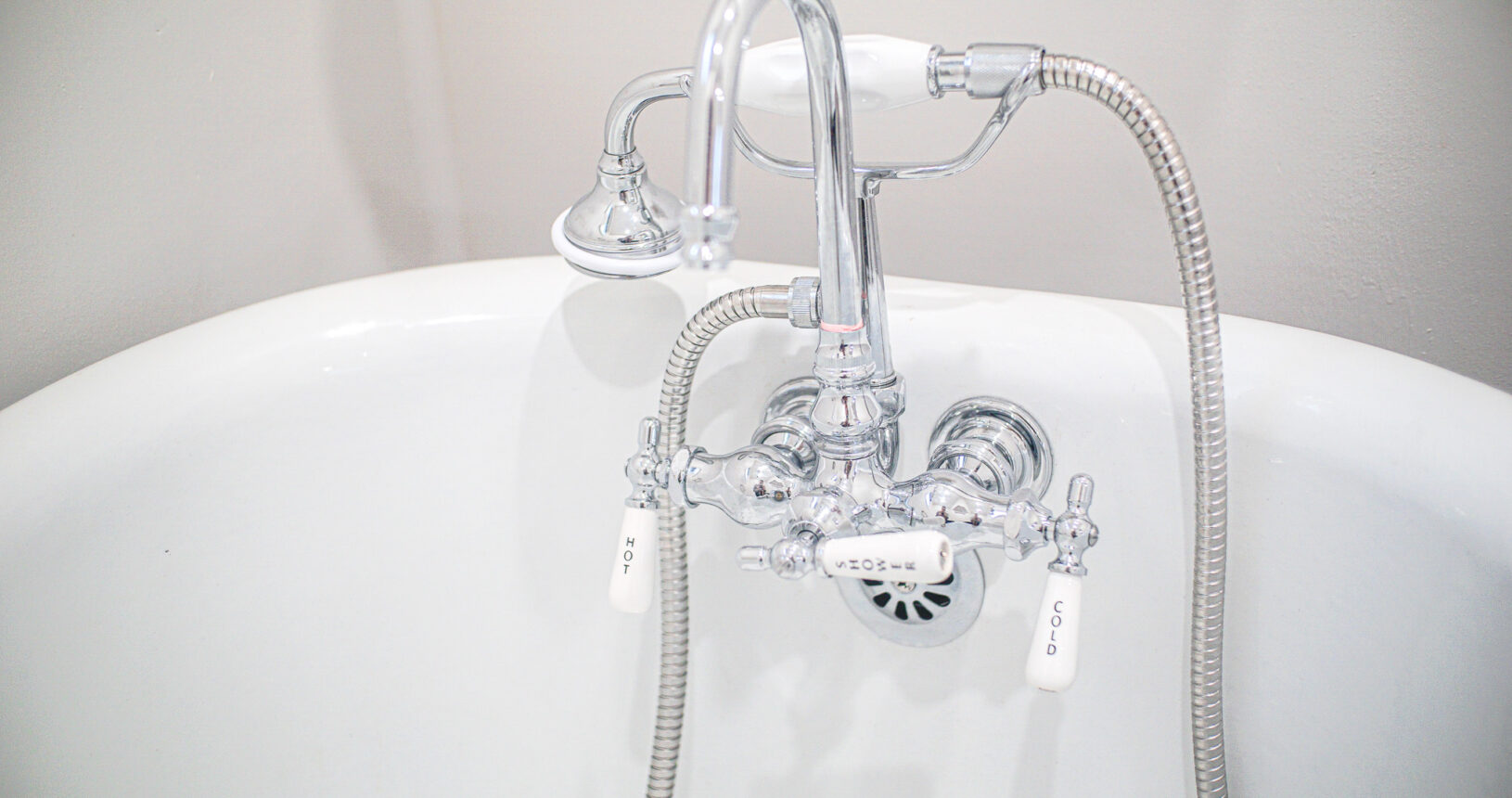 Restored Antique Clawfoot Tub with Modern Plumbing