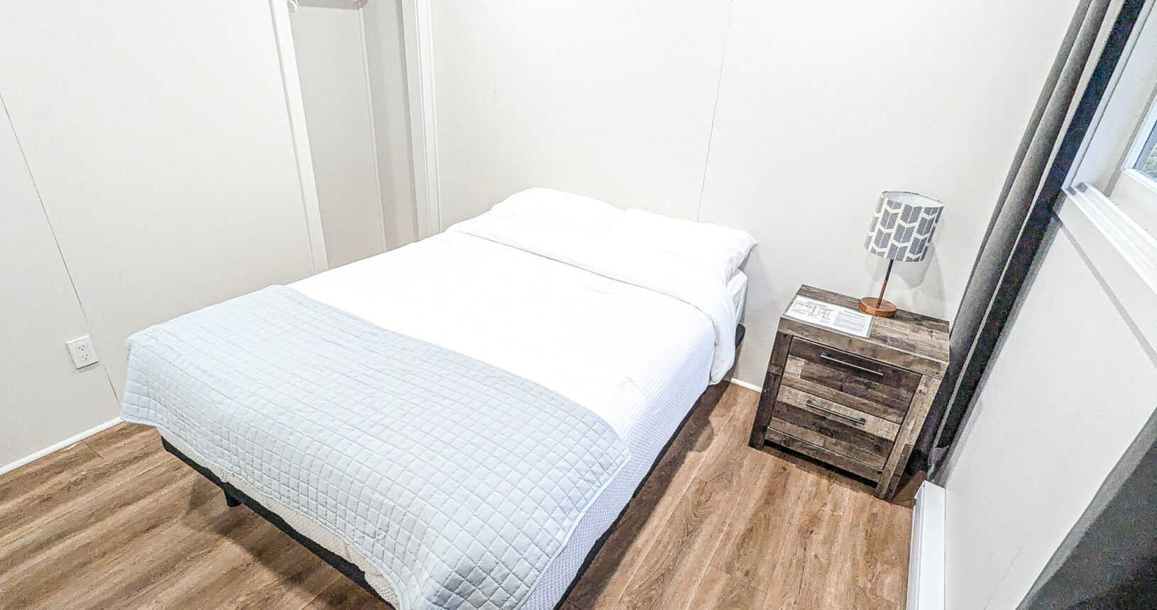 Bedroom Double Bed, Closet and Night Stand