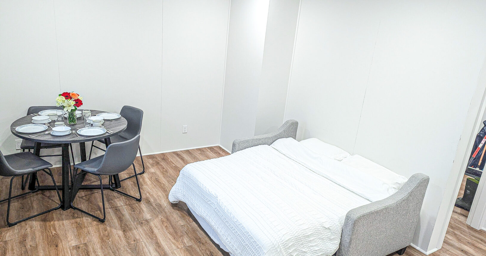 Dining Area and Fold Out Couch
